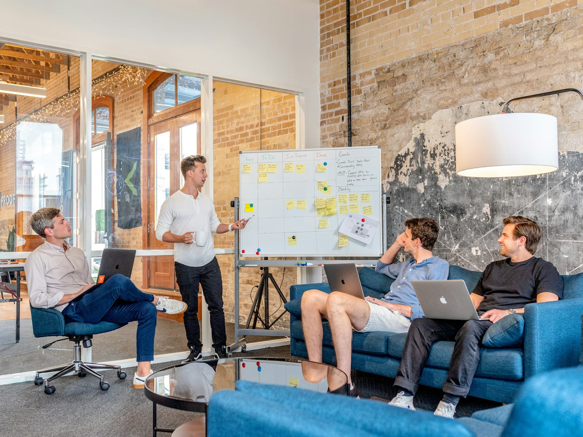 Agency team in a strategy meeting focused on real growth